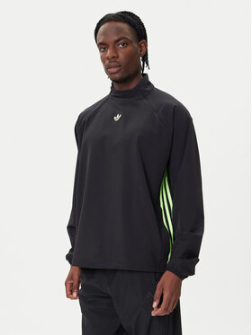 adidas adidas Bluză adicolor Woven Drill JW5957 Negru Loose Fit