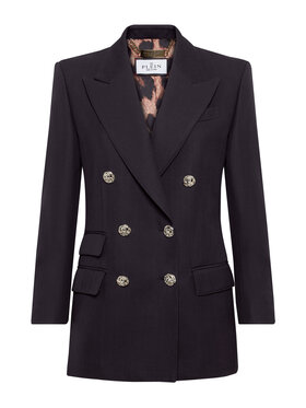 PHILIPP PLEIN PHILIPP PLEIN Marynarka 9763 Granatowy Loose Fit