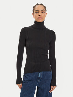 IVY OAK IVY OAK Rolák Karo IO113030 Černá Slim Fit