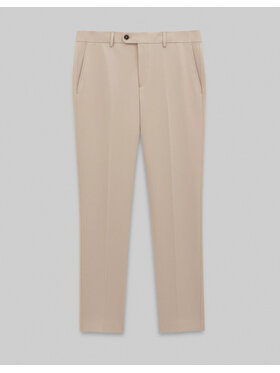 Borgio Borgio Spodnie garniturowe spodnie_lido_02_bz_sf+ Beżowy Slim Fit