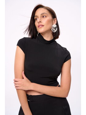 blue shadow blue shadow Top Noa Czarny Regular Fit