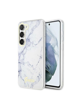 Guess Guess Etui na telefon Marble Collection Biały