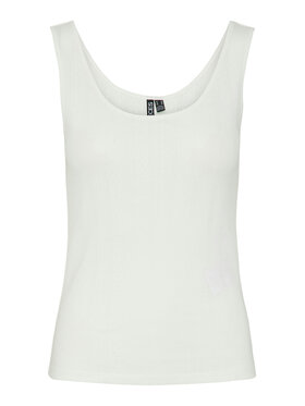 Pieces Pieces Топ Fia 17155482 Білий Slim Fit