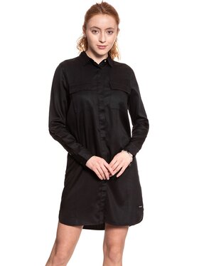 Wrangler Wrangler Vestito da giorno LS UTILITY DRESS Nero Regular Fit