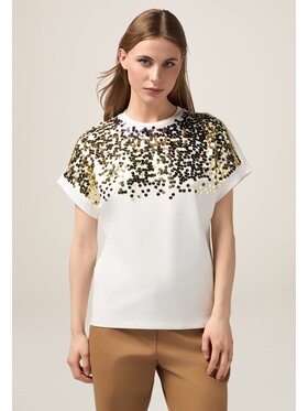 Oltre Oltre T-shirt G071J004291N011 Bianco Regular Fit