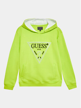 Guess Guess Суитшърт L3YQ04 KAD73 Зелен Regular Fit
