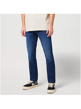 Wrangler Wrangler Spodnie materiałowe TEXAS SLIM Niebieski Straight Leg