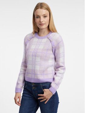 Orsay Orsay Sweter 503038447000__L Fioletowy Regular Fit