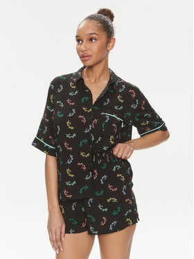 DKNY DKNY Pyžamo YI70005 Čierna Regular Fit