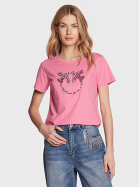 Pinko Pinko T-Shirt 100535 A0MA Ροζ Regular Fit