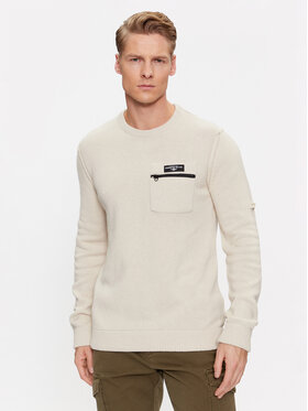 Aeronautica Militare Aeronautica Militare Pulover 232MA1460L518 Écru Regular Fit