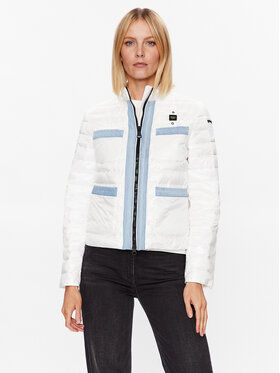 Blauer Blauer Giacca di transizione Amelia 23SBLDC02005 Bianco Regular Fit