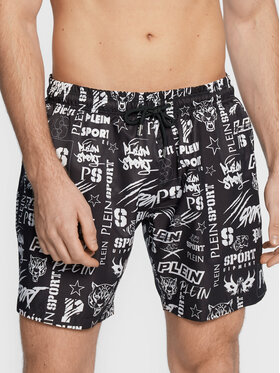 Plein Sport Plein Sport Shorts da mare FABC MMT0345 PNY002N Nero Regular Fit