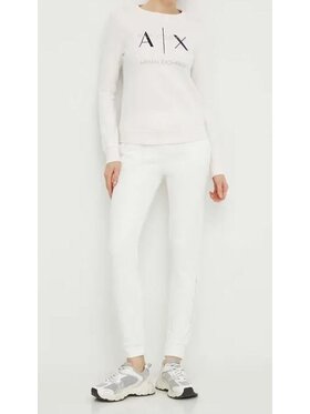 Armani Exchange Armani Exchange Mikina 3DYM92 YJFDZ Bílá Regular Fit
