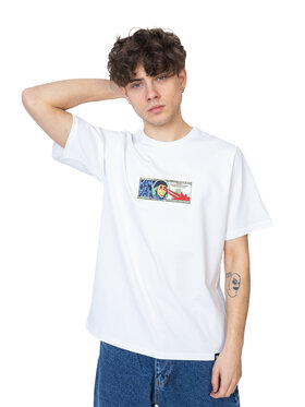 Kamuflage Kamuflage T-Shirt Buckz Biały Relaxed Fit