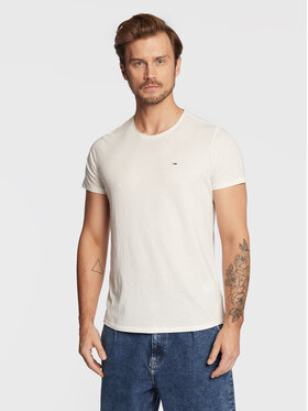 Tommy Jeans Tommy Jeans T-shirt Jaspe DM0DM09586 Blanc Slim Fit