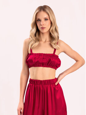 Cat&Cat Cat&Cat Podprsenka Bralette jedwabny Červená