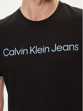 Calvin Klein Jeans T-shirt J30J322344 Crna Slim Fit