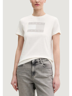 Tommy Jeans Tommy Jeans T-shirt TJW REG TJ FLAG SS T Beige Casual Fit