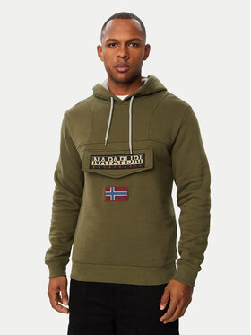 Napapijri Napapijri Bluza Burgee Wint 4 NP0A892T Zielony ciemny Regular Fit