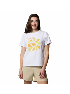 Columbia Columbia T-Shirt 212013 Biały Regular Fit
