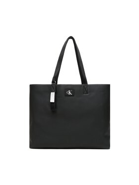 Calvin Klein Calvin Klein Torbica Tagged Slim Tote34 K60K610834 Crna