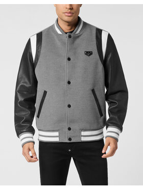 PHILIPP PLEIN PHILIPP PLEIN Kurtka bomber 25605 Beżowy Regular Fit