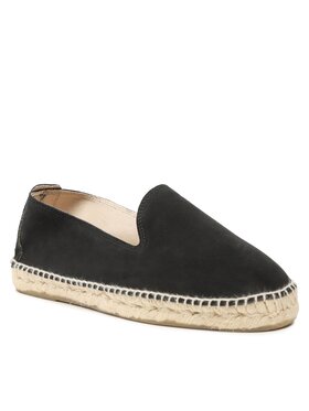 Manebi Espadrile Flat Espadrilles K 1.0 C0 Crna