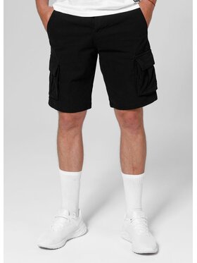 PITBULL PITBULL Szorty materiałowe Jackal Czarny Regular Fit