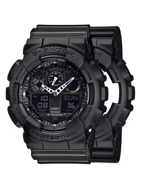 Casio Casio Zegarek SET GA-100-1A1ER + BEZEL 10358741 + PASEK 10467764 Czarny