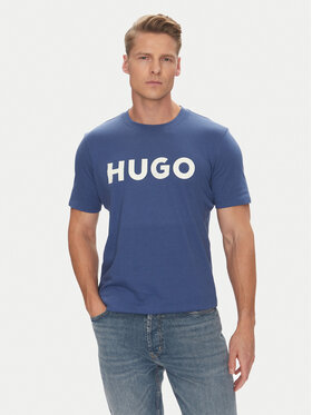 HUGO HUGO Tričko Dulivio 50467556 Modrá Regular Fit