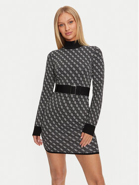 Guess Guess Rochie tricotată Lise W4BK43 Z37K0 Negru Regular Fit