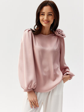 Roco Fashion Roco Fashion Bluzka Evelyn Różowy Regular Fit