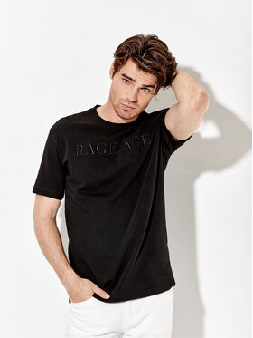 Rage Age Rage Age Tricou Embro Negru Relaxed Fit