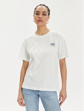 Lee Lee Marškinėliai 112350206 Écru Relaxed Fit
