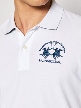 La Martina La Martina Polo särk CCMP01 PK001 Valge Regular Fit
