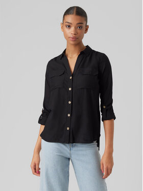 Vero Moda Vero Moda Košeľa Bumpy 10275283 Čierna Regular Fit