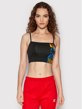 adidas adidas Top RICH MNISI HC4465 Černá Slim Fit