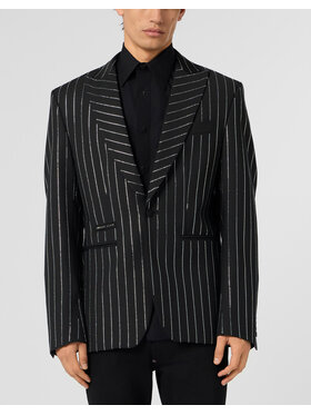 PHILIPP PLEIN PHILIPP PLEIN Marynarka 30452 Czarny Fitted Fit