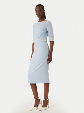 Rinascimento Rinascimento Коктейльна сукня CFC0127991003 Блакитний Slim Fit