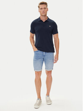 Petrol Industries Petrol Industries Kratke traperice M-ROS-SHO001 Plava Slim Fit