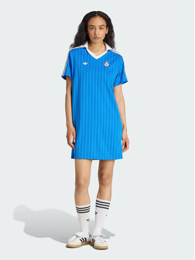 adidas adidas Sukienka codzienna Originals Real Madrid Błękitny Regular Fit
