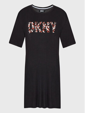 DKNY DKNY Noční košile YI2322609 Černá Regular Fit