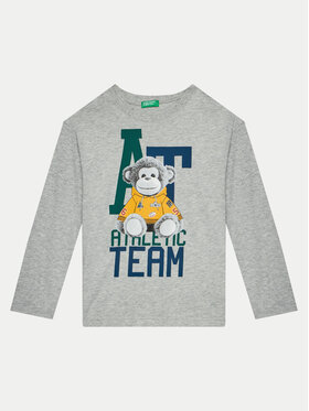 United Colors Of Benetton United Colors Of Benetton Блуза 3I1XG10F3 Сив Regular Fit