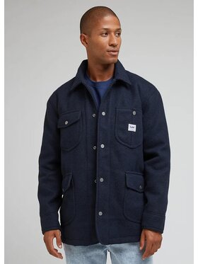 Lee Lee Kurtka przejściowa WOOL JACKET Niebieski Regular Fit