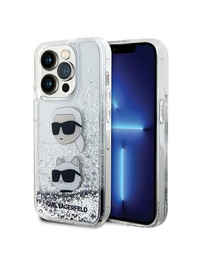 KARL LAGERFELD KARL LAGERFELD Etui na telefon iPhone 14 Pro Srebrny