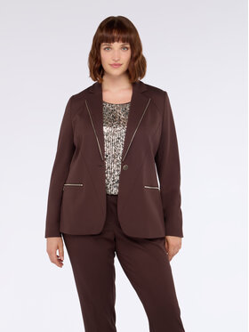 Fiorella Rubino Fiorella Rubino Giacca outdoor Q535T000218N022 Marrone Regular Fit