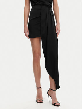 Eleh Eleh Fustă mini ESS250182 Negru Regular Fit