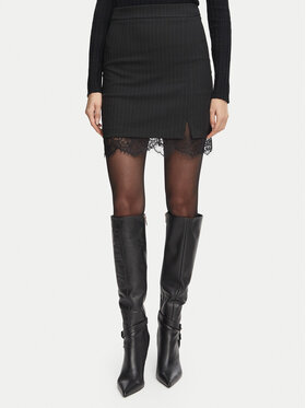 Morgan Morgan Fustă mini 262-JBOK.F Negru Slim Fit