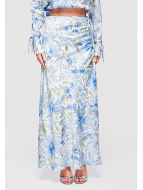 Ombre Ombre Spódnica maxi OW-GL-E0005 Niebieski Slim Fit